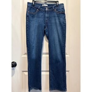 Levis 529 Curvy Straight Jeans Womens 16M W33 L32 Dark Wash Blue Denim Stretch